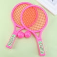 thumbnail image 4 of HOOWIFFY Plastic Tennis Rackets 1 Pair Lightweight Portable Outdoor Sports Equipment for Kids and Adults, 4 of 6