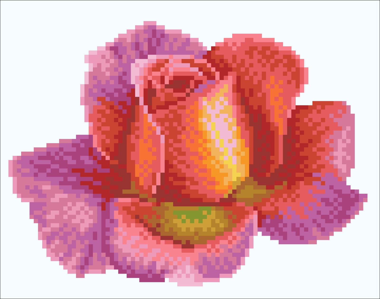 Diamond Dotz Budding Rose Flowers Diamond Painting Kits for Adults - Diamond Art Kits a Relaxing Creative Craft Kit with Dotz Gems  8.1"x10"