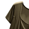 thumbnail image 5 of ylioge Womens Pajama Sets with Pockets Lightweight 2 Piece Loungewear Outfits Casual Solid Color Soft-Modal Short Sleeve Tops Wide Leg Pants Pajamas, 5 of 5