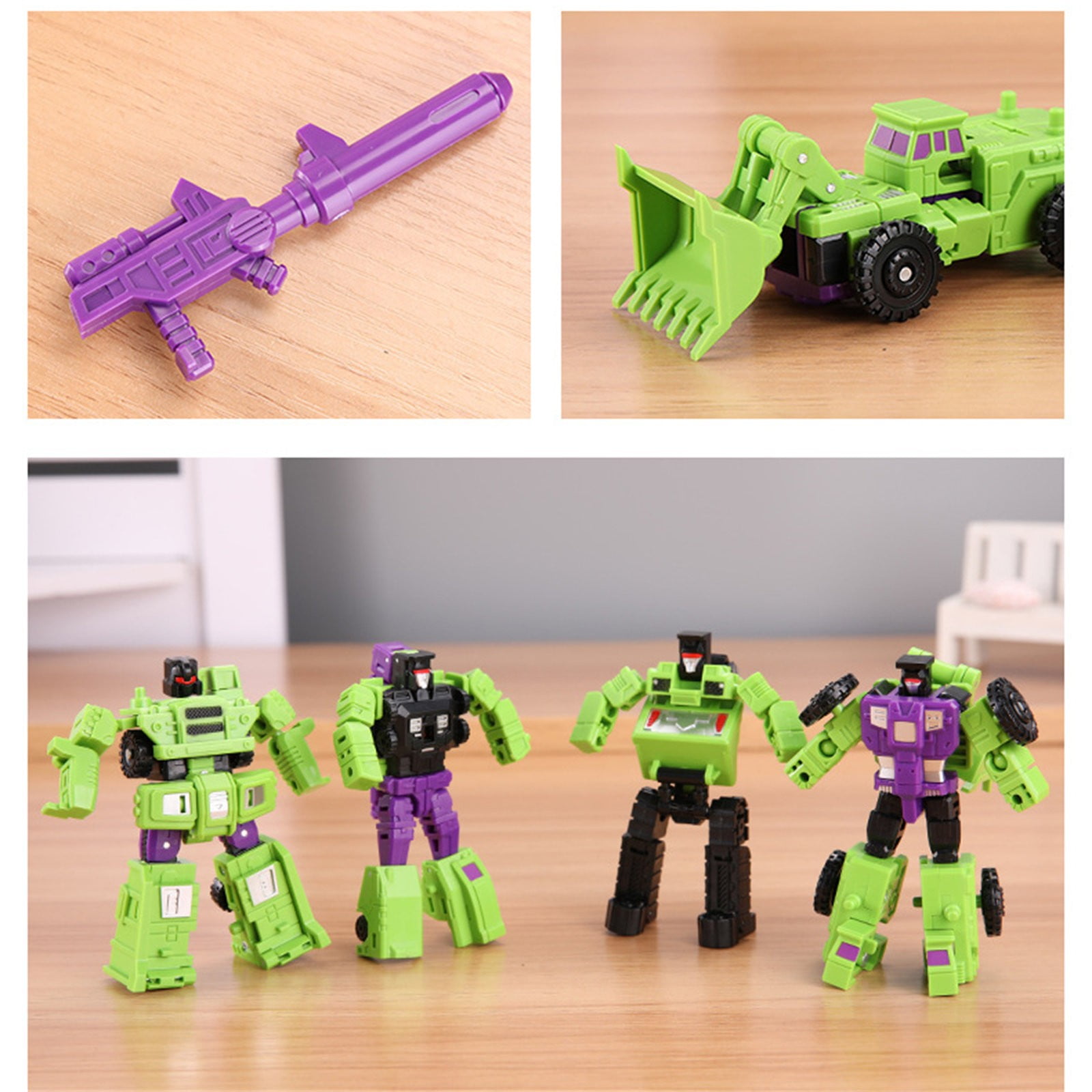 AUDeals Deformation Toys 6 In 1 Mini Combiner Action Figure AUDeals Deformation Toys 6 In 1 Mini Combiner Action Figure
