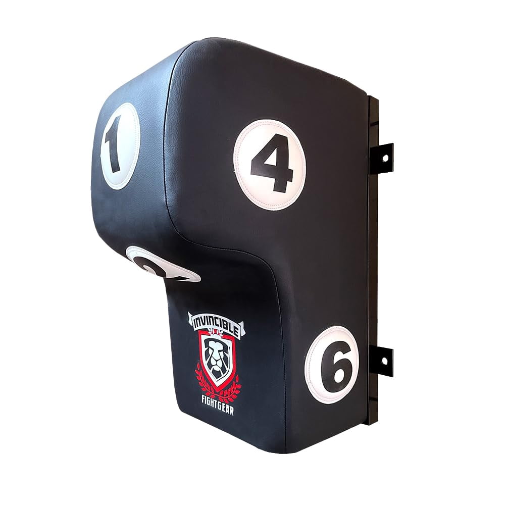 Wall Mount Uppercut Punching Bag with Hook, Wall Mounted Boxing Bag for MMA, Kickboxing, Muay Thai, Compact Heavy Bag for Home or Gym, PU Leather, Steel Frame, 7 Padded Strike Angles