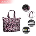 thumbnail image 2 of Pink and Black Of Leopard Print Travel Tote Bags for Women Carry On,Large Weekender Bags for Women Travel,Multi Functional Duffle Bag for Work,Shopping,Sports, 2 of 5