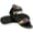 Black, variant on Boho Beaded Sandals for Women Comfortable Summer Ankle Strap Gladiator Sandals with Back Zipper Flat Sandals for Casual Beach & Dressy
