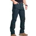 thumbnail image 4 of Men's Stretch Tactical Pants, Breathable Ripstop Cargo Pants, Outdoor Lightweight EDC Work Hiking Pants Gray 2XL, 4 of 7