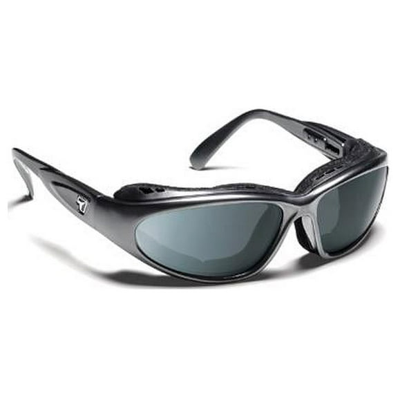 Cape Wind Blocking Padded Foam Photochromic Sunglasses for Outdoors, 100% UVA + UVB Protection, Charcoal Frame/Clear to Gray Lens