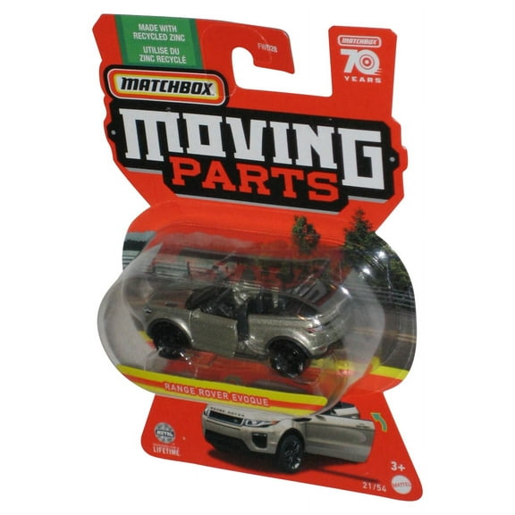 Matchbox Moving Parts (2022) Silver Range Rover Evoque Toy Car 21/54