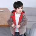 thumbnail image 5 of TAIAOJING Toddler Winter Coat Baby Girl Boy Boys Winter Bear Ears Hooded With Pocket Jacket Two Sided Wear Thicken Windproof Zipper Warm Outwear Coat 2-3 Years, 5 of 6