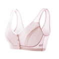 thumbnail image 6 of MEICHEN Thin Front Closure Bra for Older Wireless Anti Sagging Underwear Seamless Bralettes Summer Fall Fashion Essentials Clothing, 6 of 8