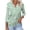 Green, variant on Women Flowy V Neck 3/4 Sleeve Polka Dot Casual Fashion Vacation Travel Loose Tops Blouse, Green M