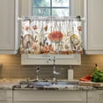 thumbnail image 5 of Coolnut Mushroom Kitchen Curtains 2 Panels, UV Protected Tier Curtains Half Window Curtains for Guest Room Bathroom Sink Laundry Room Basement,24"x 27", 5 of 6