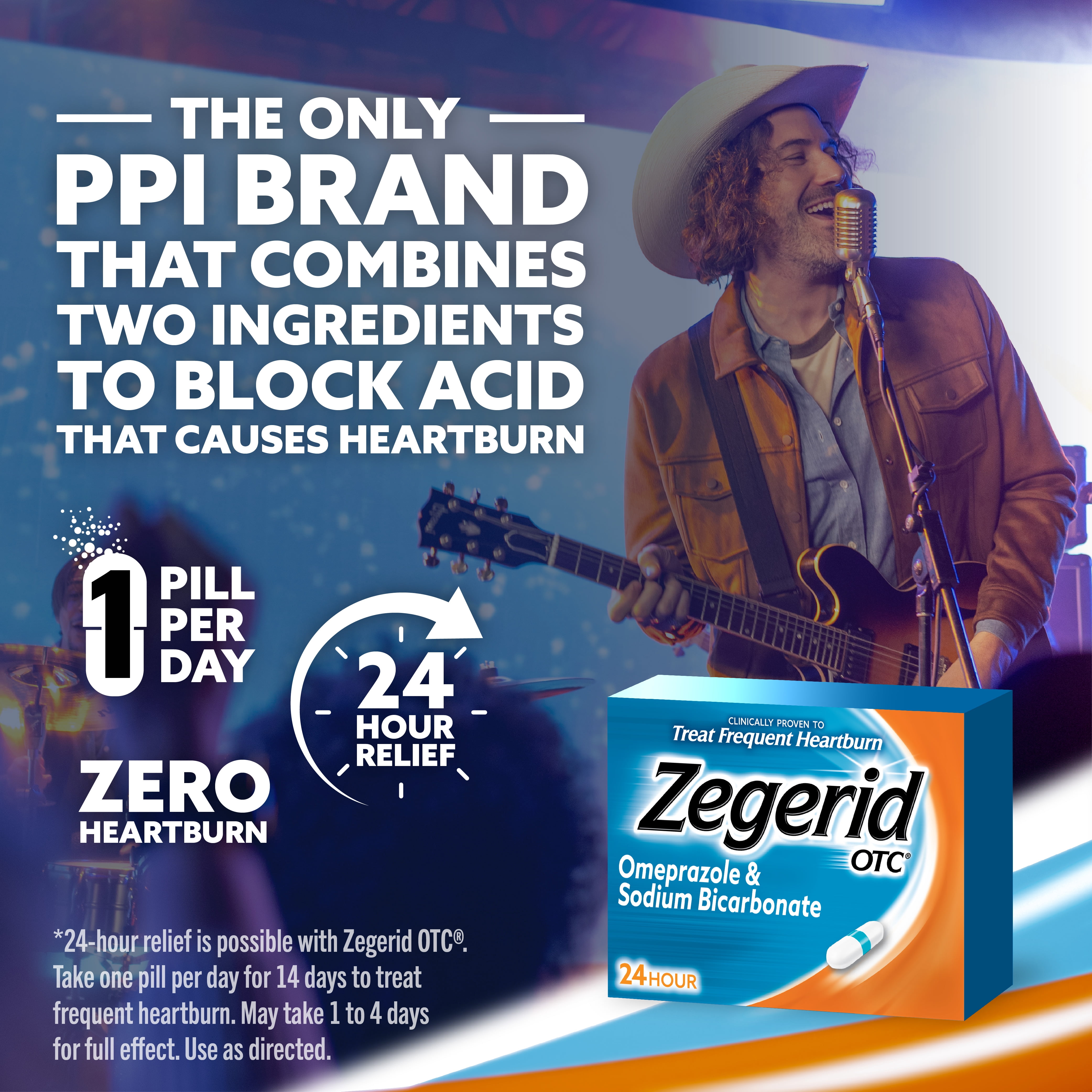 Zegerid Omeprazole Sodium Bicarbonate Heartburn Relief 24-Hour 14 Count