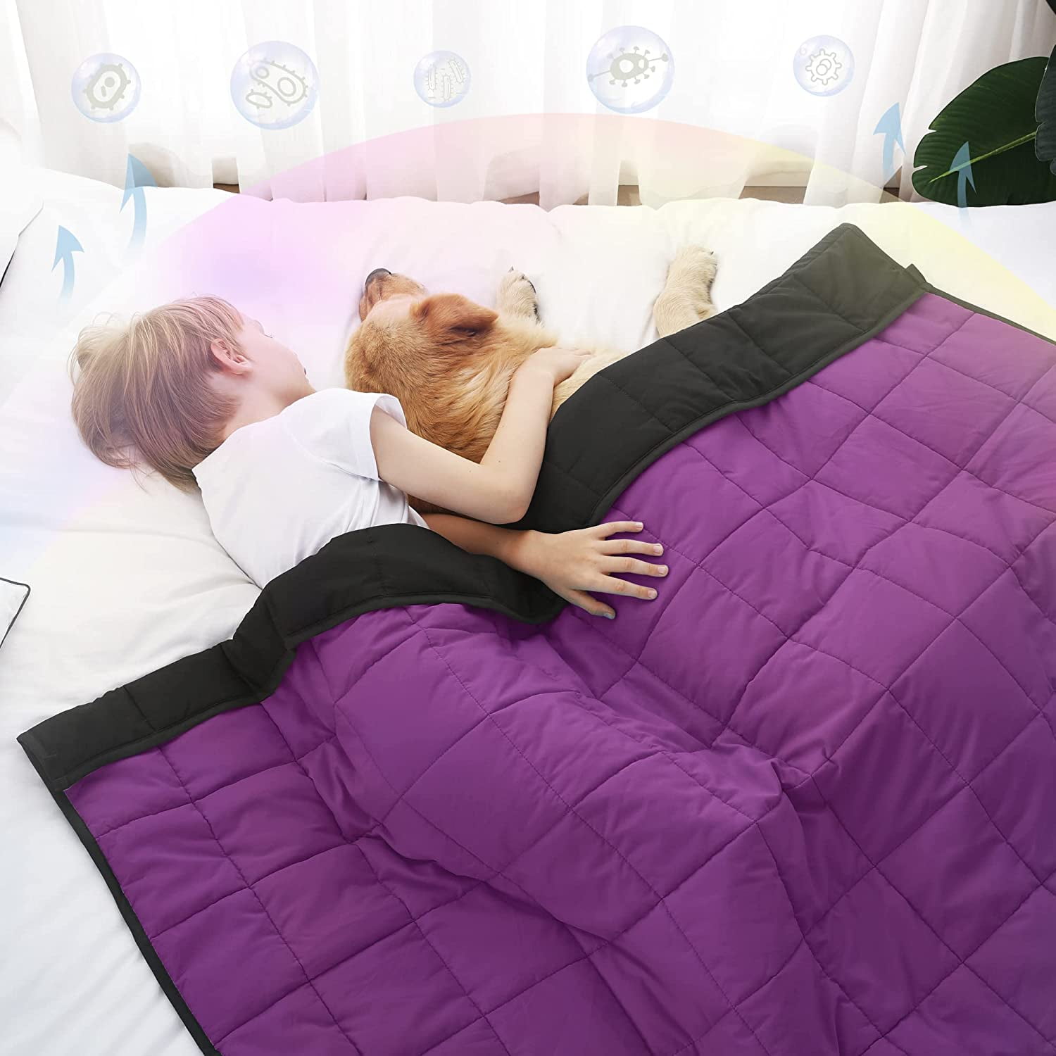 Mainstays weighted heavy blanket with cooling removable protector sale
