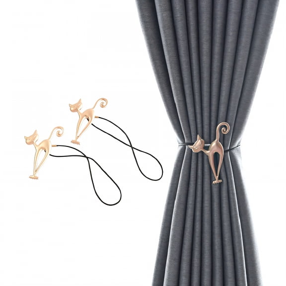 AUQ Curtain Ties,15.75" Curtain Holders,Curtain Ties,Rose Gold