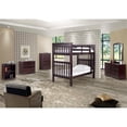 thumbnail image 2 of Lit Superposé Haut Santa Fe Mission Simple sur Simple - Échelle Attachée - Cappuccino, 2 of 2