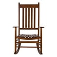 thumbnail image 3 of Shine Company Chaise Berçante en Bois Dur pour Porche Extérieur, Chêne, 3 of 8