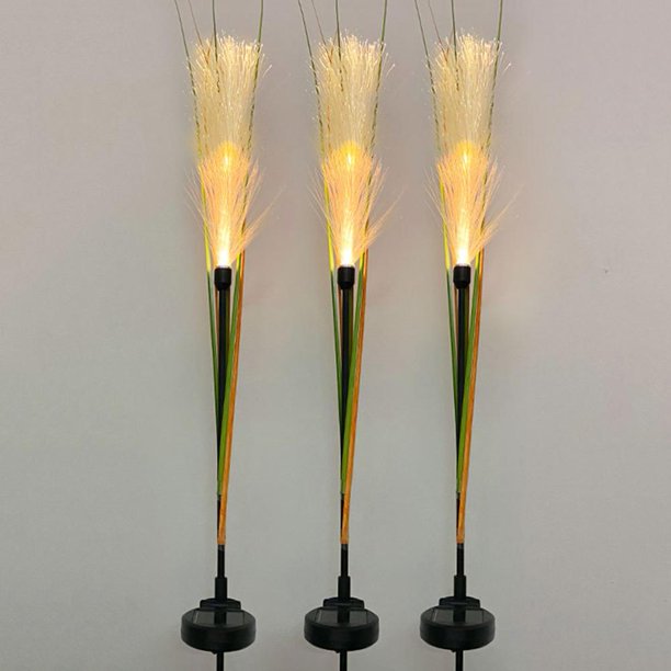 Solar Phragmites Ground Light Lámpara de césped simulada para Home Garden (B) Sywqhk Para estrenar