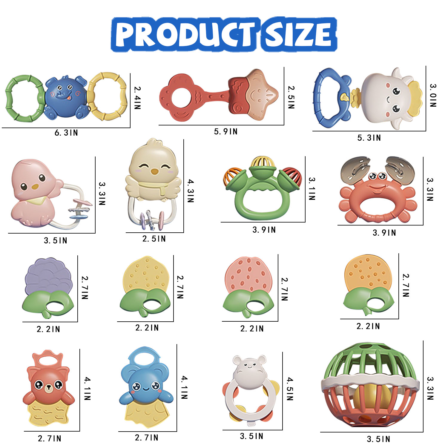 Sytle-Carry 15-Piece Baby Rattle and Teether Set photo 3