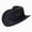 R365-Black, variant on Kids Western Cowboy Hat for Kids Toddler Girls Boys Felt Fedora Cowgirl Cowboy Hat(Red,4-10 Y)