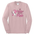 thumbnail image 2 of In October We Wear Pink Awareness Mens Long Sleeve Shirt, Light Pink, X-Large, 2 of 3