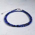 thumbnail image 5 of K-KED 3mm Blue Lapis Beads Necklace Lapis Lazuli Crystal Dainty Choker AAA-20 in, 5 of 6