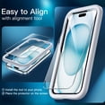 thumbnail image 7 of JETech 5 in 1 Case for iPhone 15 Plus 6.7-Inch with 2-Pack Each Tempered Glass Screen Protector and Camera Lens Protector, Non-Yellowing Shockproof Bumper Phone Cover (Blue), 7 of 7