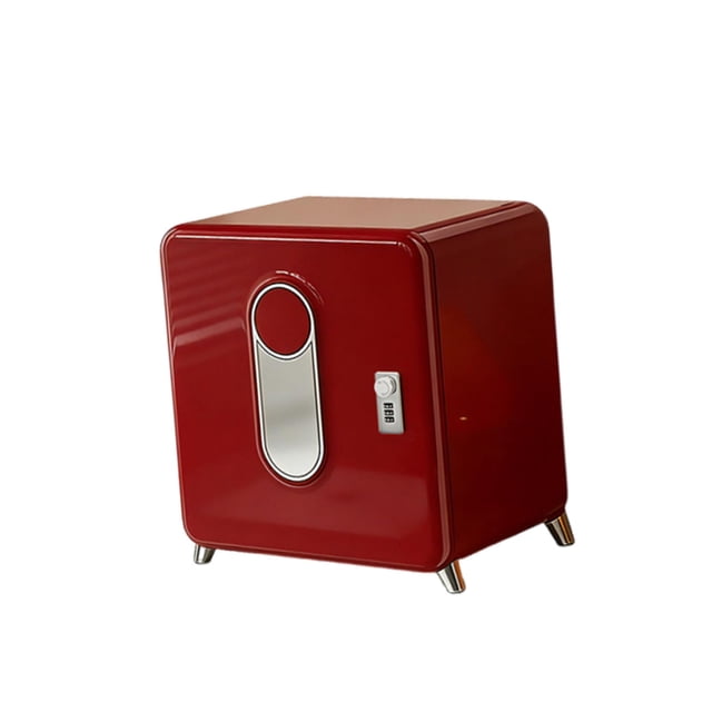 Rongfmy Desktop File Organizer Cabinet Secure Storage Organizer for Study Space Home Red