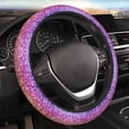 thumbnail image 5 of Gukieu Glitter Rainbow Print Elastic Steering Wheel Cover, Anti-slip and Sweat-proof Car Steering Wheel Protector Cover for Cars, Vans, Trucks Car Accessories, 5 of 6