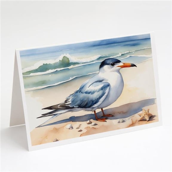 Carolines Treasures DAC7529GCA7P 5 x 7 in. Tern Resting Greeting Cards - Pack of 8