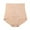 Beige, variant on Women Butt Lifter Shapewear Hi-Waist Double Tummy Control Panty Waist Trainer Body Shaper