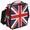 Black, variant on Jiaoprinted British Union Jack Flag Insulated Lunch Box Bag, United Kingdom National Flag Leakproof Portable Adults Lunch Cooler Tote Bag for Work Picnic