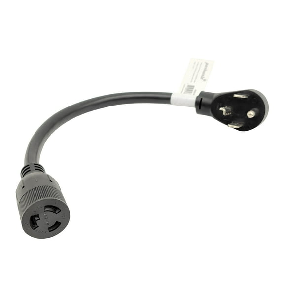 Parkworld 886382 Adapter Cord NEMA 14-30P Male to L6-20R Female, 20A, 250V, 1.5FT