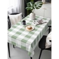 thumbnail image 6 of Sage Green Checkered Table Cloth, Green White Buffalo Plaid Waterproof Tablecloth for Rectangle Tables, Reusable Washable Fabric Table Cover for Restaurant Kitchen Dining Tables 54"x108", 6 of 6