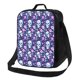 thumbnail image 1 of Fotbe Skull Purple Flower Lonchera Bolsa de Almuerzo para Hombres y Mujeres, Lonchera de Gran Capacidad, Bolsa de Almuerzo Reutilizable, Bolsa Térmica Aislante, 1 of 7