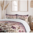 thumbnail image 4 of Ambesonne Botanic Duvet Cover Set, Wildflower Bouquet Vintage, King, Mauve Beige Teal, 4 of 5