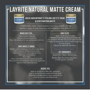 Layrite Deluxe Natural Matte Cream 10.5 oz
