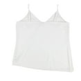 thumbnail image 2 of bar III Womens Asymmetrical Knit Blouse, White, Medium, 2 of 2