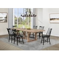 thumbnail image 2 of Middleton 7-piece Extension Leaf Dining Set Brown and Black, 2 of 13