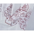 thumbnail image 5 of Olivia Gray Taupe Bergen Floral Embroidered 54 x 84 in. Single Rod Pocket Curtain Panel, 5 of 7