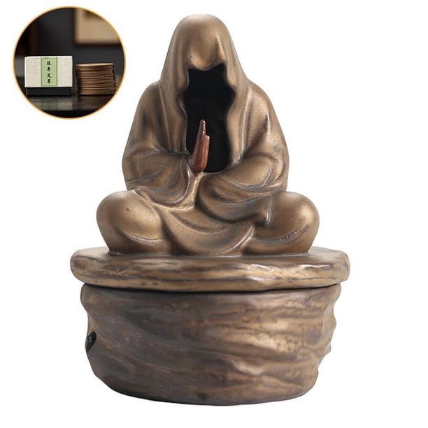 EZLIFE Soporte para incensario para estufa de aromaterapia con decoración para ceremonia del té de Buda. J6P8