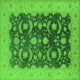 thumbnail image 1 of Ahgly Company Indoor Square Oriental Green Traditional Area Rugs, 8' Square, 1 of 4