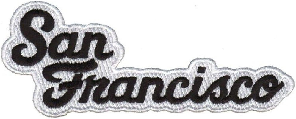 Francisco  Patch - Black and White Script (Iron on)