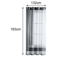 thumbnail image 3 of Abbracc Basic Rod Pocket Curtain Eyelet Top Deck Canopy Window Curtain Drape 132x183cm, 3 of 8