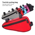 thumbnail image 4 of Soidarity Bolsa de tubo delantero para bicicletas, para bicicletas de carretera, colgante triangular antiarañazos, bolsa para llaves, billetera, soporte Ciclismo Gris Soidarity OD026354-04, 4 of 6