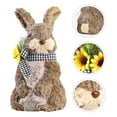 thumbnail image 4 of CIMAXIC Easter 1Pc Hand-woven Rabbit Adornment Emulation Desktop Decor Easter Ornament Khaki,9.45"X7.09"X5.12", 4 of 4