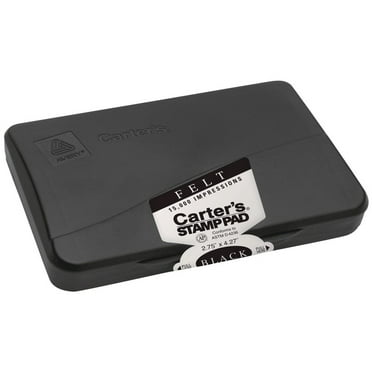 Carter's Felt Stamp Pad, 2-3/4" x 4-1/4", Black (21081)