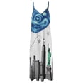 thumbnail image 6 of New York City Skyline with Stars Sleeveless Dress Dresses Women Summer Women's Summer Clothing, 6 of 9