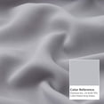 thumbnail image 2 of 52"x63" Solid Color Curtains Home Decorative Hanging Back Tap, Nursery Room Bedroom Kitchen Office Windows Home Decaration, Grey White, 2 of 4
