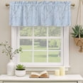 thumbnail image 2 of 2 Pack Valances for Window, Blue Branches Short Curtains for Kitchen Bedroom Living Room, Vintage Art Farmhouse Rod Pocket Small Window Treatment Valance Drapes 42 x 18 Inch, 2 of 8
