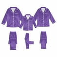 thumbnail image 7 of Christmas Matching Pajamas Family Flannel Pajamas Long Sleeve Button down Home Sleepwear Set Warm Pjs Matching Pjs for Family, 7 of 7
