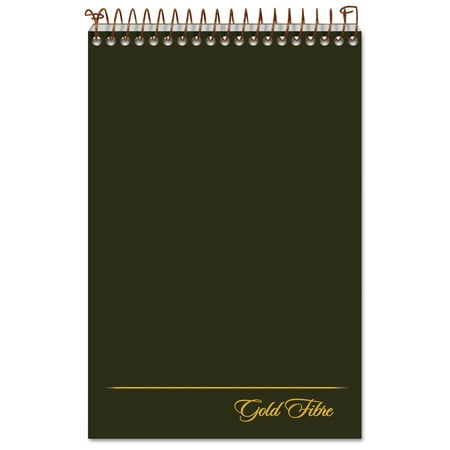 Gold Fibre Steno Books, Gregg Rule, Green Cover, 6 x 9, 100 White Sheets